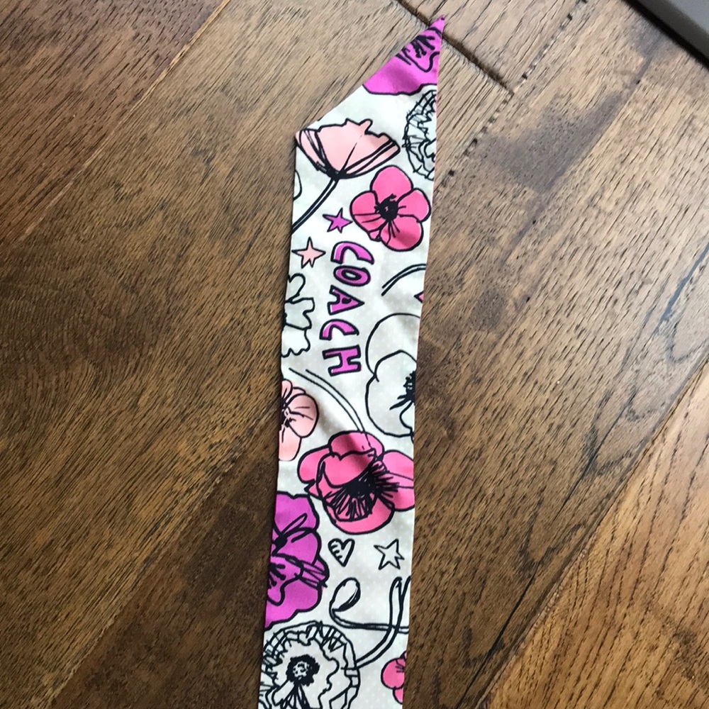 Coach poppy hair / purse scarf